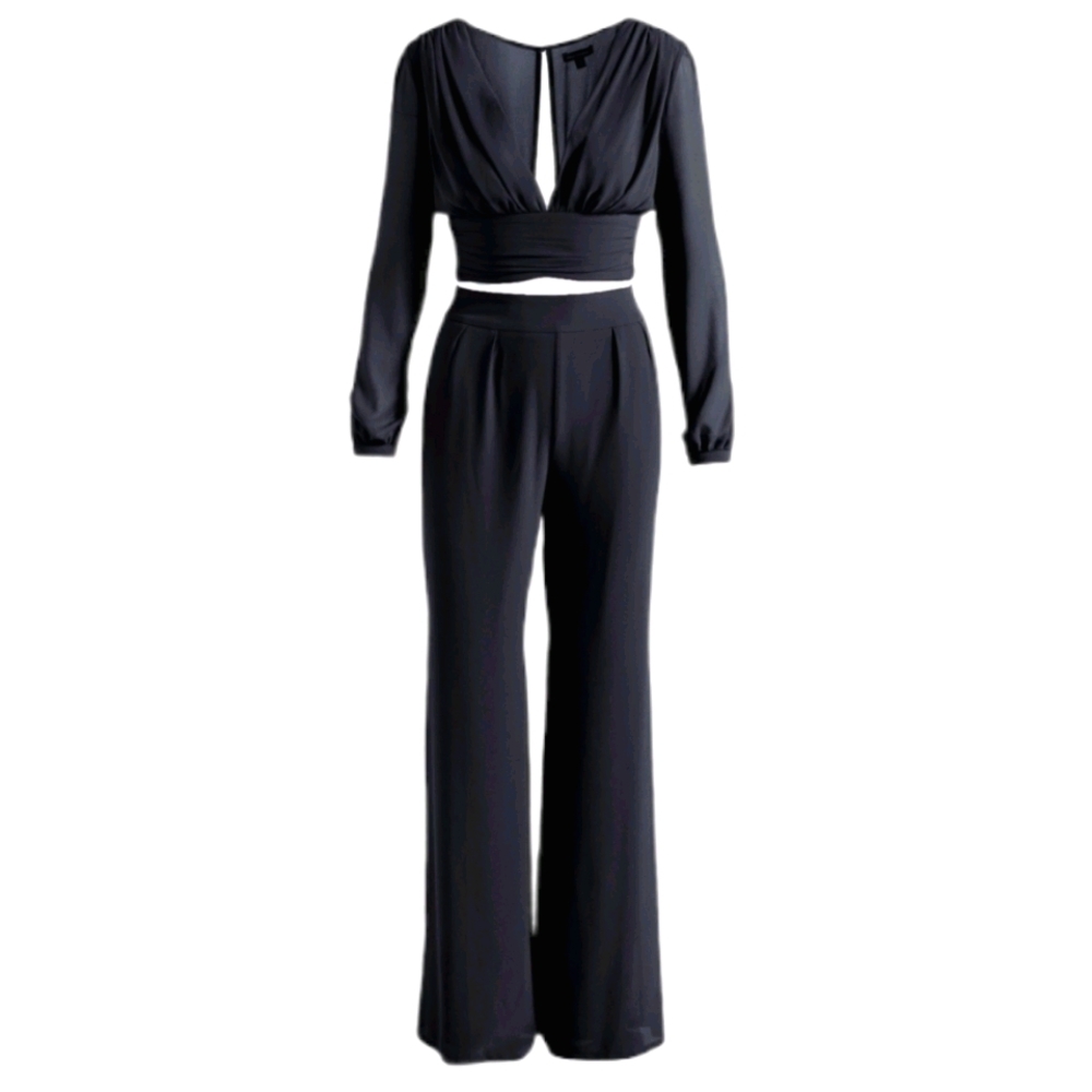 Miss Avenue Chiffon Top & Pant Set